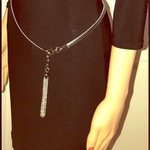 Silver tassel hip belt